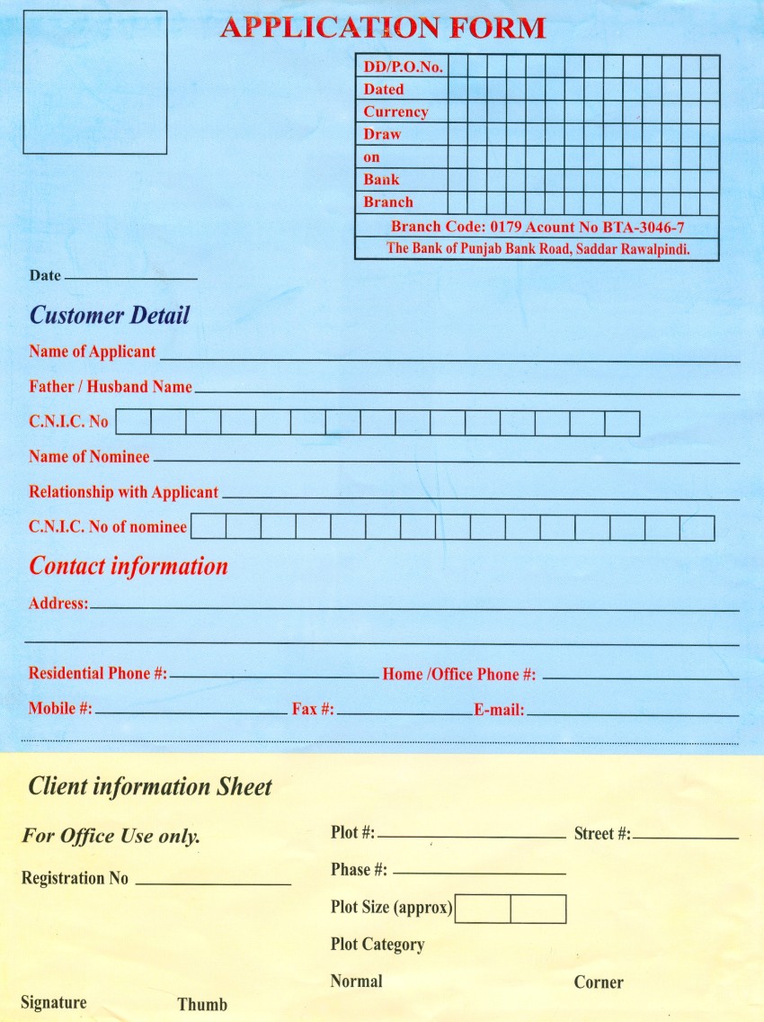 Motorway Garden Application Form